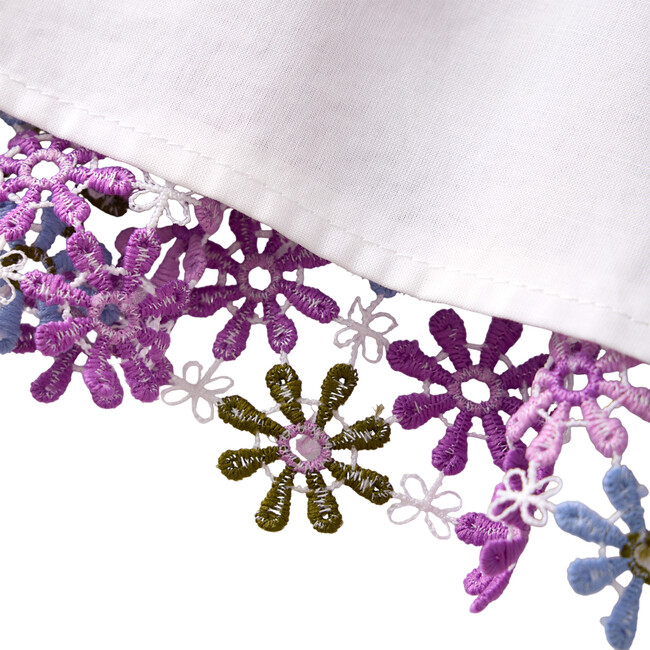 Sadie Floral Embroidered Short Flutter Sleeve Mini Dress, Multicolors - Dresses - 6