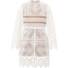 Mania Lace Long Sleeve Dress, Ivory - Dresses - 1 - thumbnail