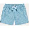 Men's Swim Shorts, Sky Blue Bandana - Swim Trunks - 1 - thumbnail