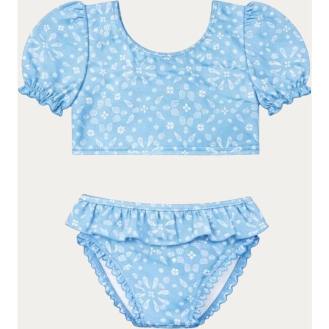 Girls'  Bikini, Sky Blue Bandana