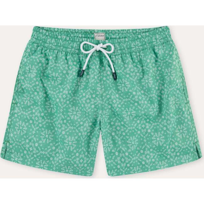 Men's Swim Shorts, Mint Bandana