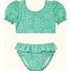 Girls' Bikini, Mint Bandana - Two Pieces - 1 - thumbnail