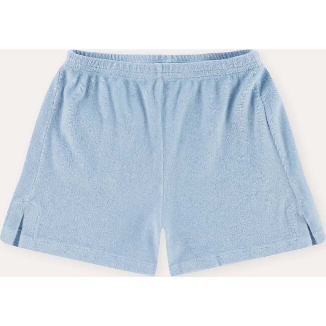 Terry Cotton Shorts, Light Blue