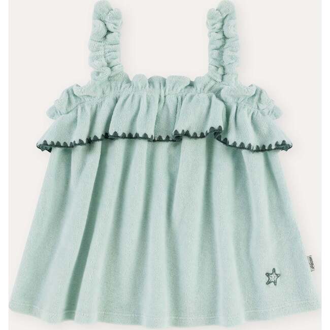 Terry Cotton Girl Top, Lagoon