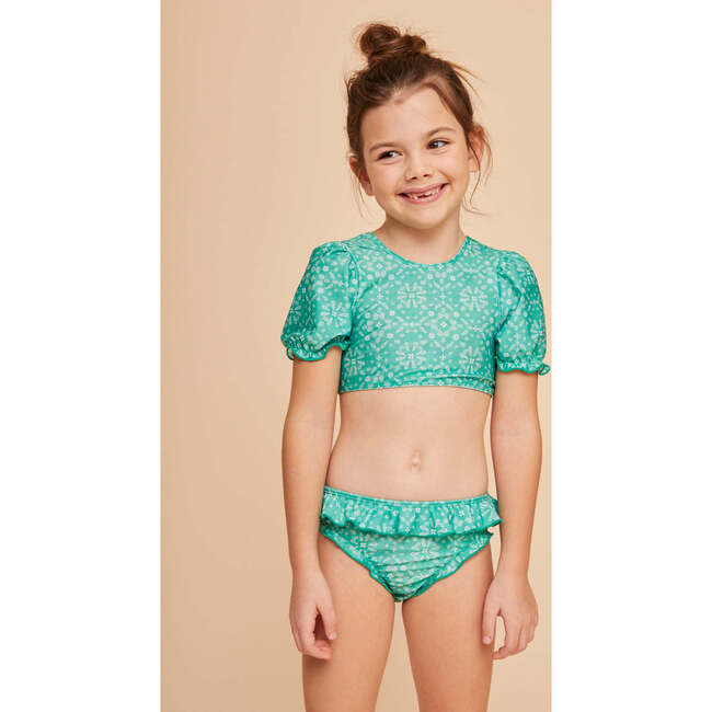 Girls'  Bikini, Mint Bandana