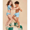 Girls' Bikini, Sky Blue Bandana - Two Pieces - 4 - thumbnail