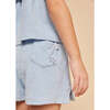 Terry Cotton Shorts, Light Blue - Shorts - 2