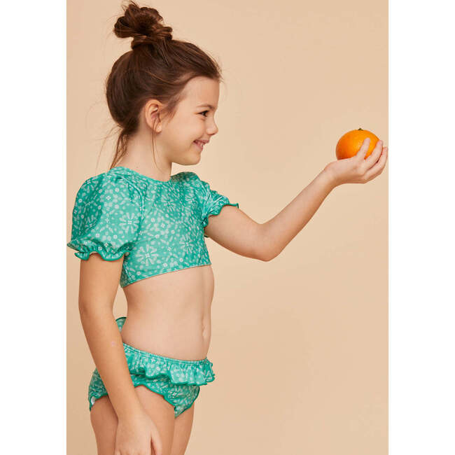 Girls' Bikini, Mint Bandana - Two Pieces - 3