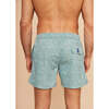 Men's Swim Shorts, Khaki Flowers - Swim Trunks - 5