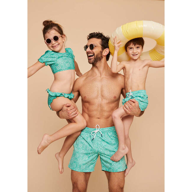 Girls' Bikini, Mint Bandana - Two Pieces - 4