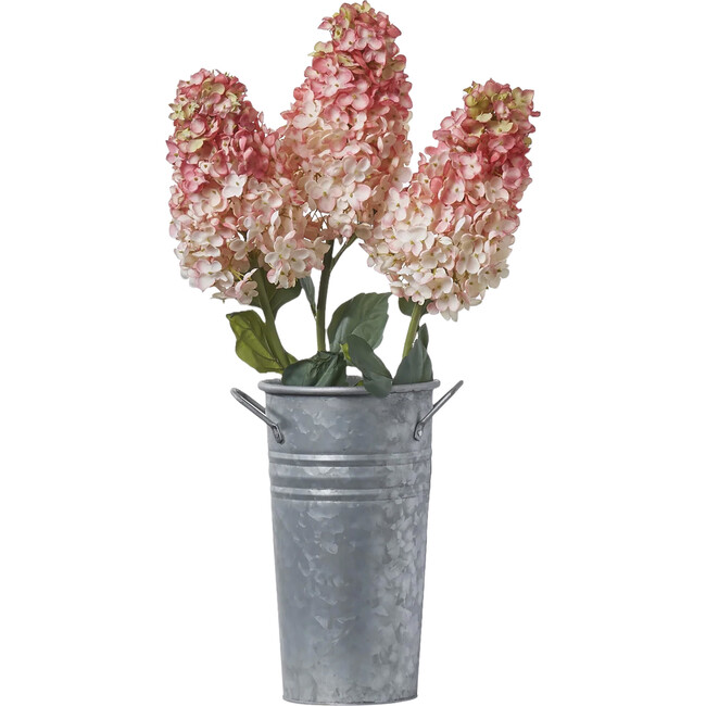 Light Pink Silk Pee Gee Hydrangea Single Long Stem