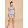 Terry Cotton Shorts, Light Blue - Shorts - 4