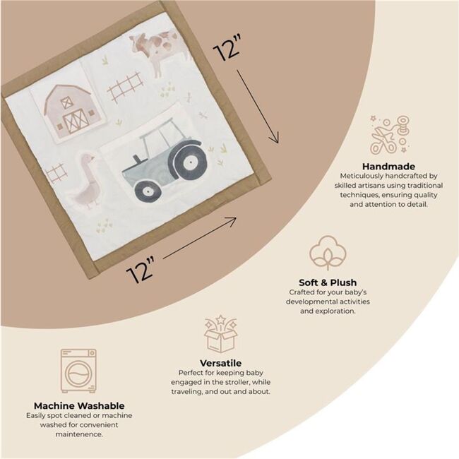 Charlie Farmhouse Baby Activity Travel Play Mat - Playmats - 3