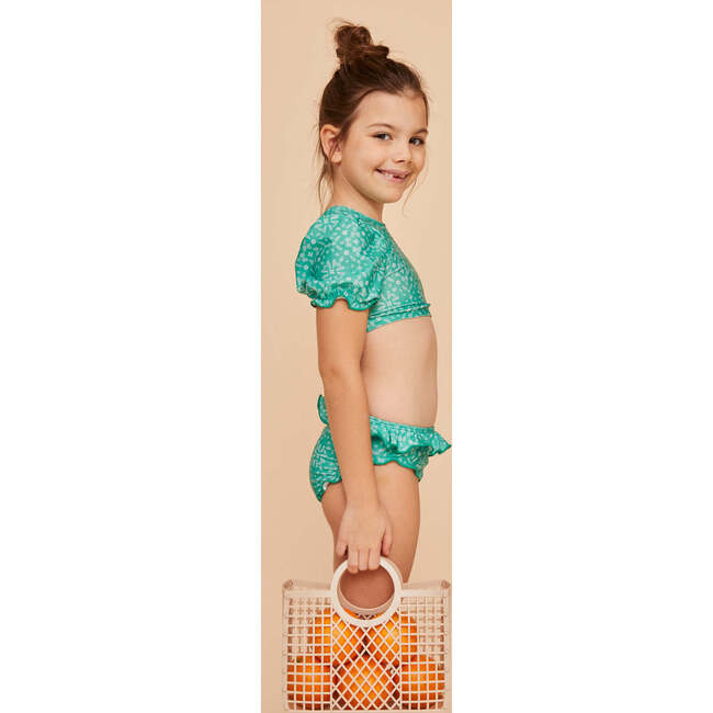 Girls' Bikini, Mint Bandana - Two Pieces - 6