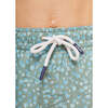 Boy's Swim Shorts, Khaki Flowers - Swim Trunks - 5