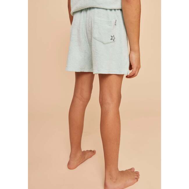 Terry Cotton Shorts, Lagoon