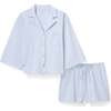 Womens Olivia Short Set in Periwinkle Geo - Pajamas - 1 - thumbnail