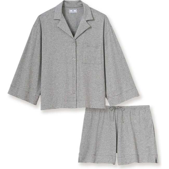 Womens Olivia Short Set in Heather Grey