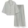 Olivia Wide Leg Pajama in Sage Geo - Pajamas - 1 - thumbnail