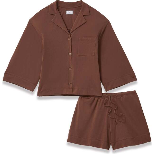 Womens Olivia Short Set in Chocolate Brown