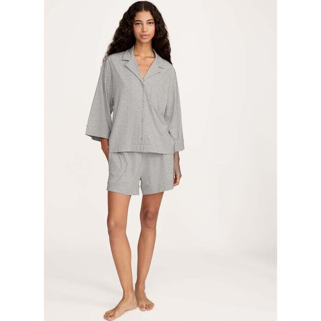 Womens Olivia Short Set in Heather Grey