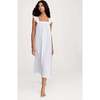 Women's Lightweight Pima Clara Nightgown in Fleur Blanche - Nightgowns - 2