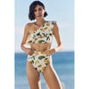 Vanessa One Shoulder Ruffle Bikini Top in Slice of Life - Two Pieces - 1 - thumbnail