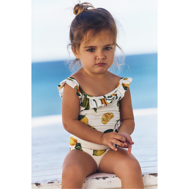 Little Sweet Pea Ruffle One-Piece Swimsuit in Slice of Life