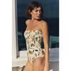 Kate Smocked Bandeau One-Piece Swimsuit in Slice of Life - One Pieces - 2