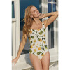 Janece Square Neck Reversible One-Piece Swimsuit in Slice of Life - One Pieces - 2