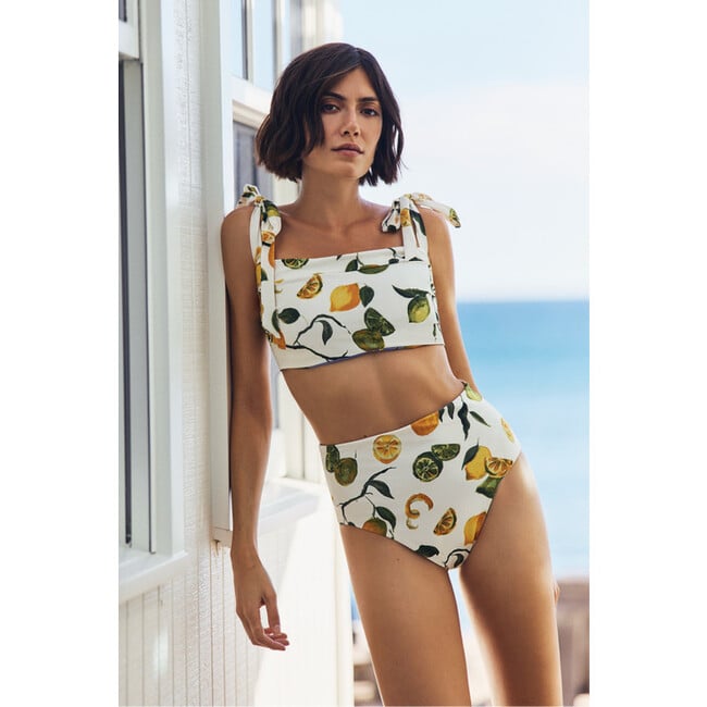 Becca Tie Strap Reversible Bikini Top in Slice of Life - Two Pieces - 3