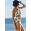 Vanessa One Shoulder Ruffle Bikini Top in Slice of Life - Two Pieces - 3 - thumbnail