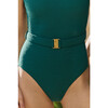 Joan Belted One-Piece in Neptune Green - One Pieces - 3