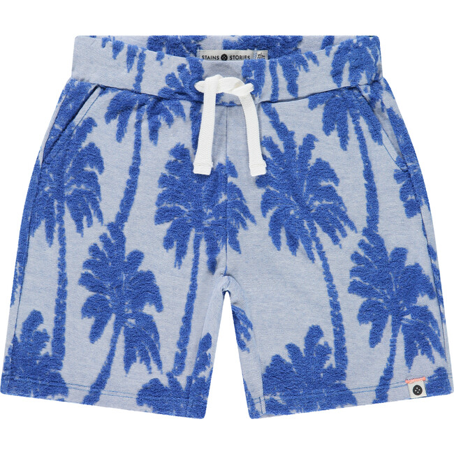 Terry Palm Tree Sweatshort, Royal