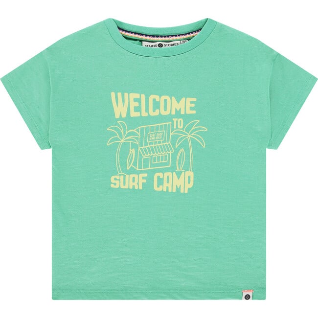 Surf Shop Graphic T-Shirt, Emerald