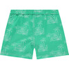 Surf Shop Graphic Swim Short, Emerald - Swim Trunks - 2