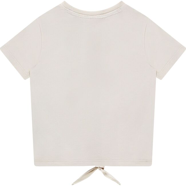Tie Front T-Shirt, Ivory