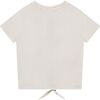 Tie Front T-Shirt, Ivory - T-Shirts - 2