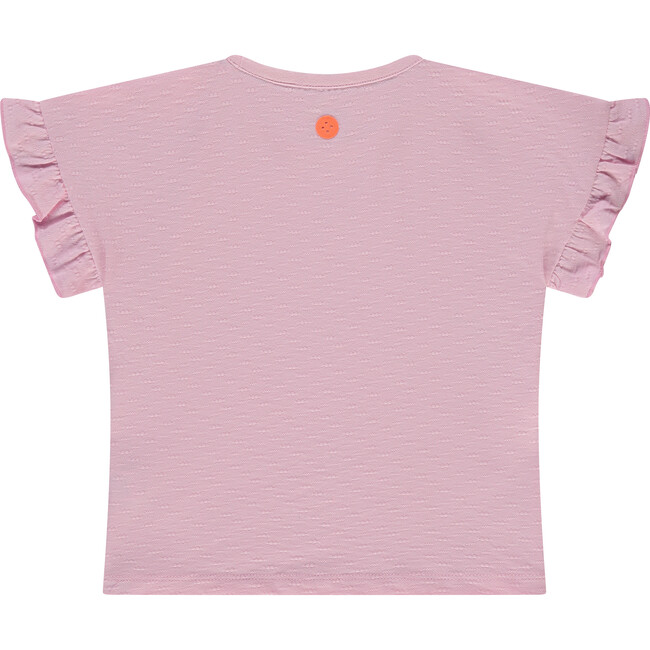 Ruffle Sleeve Short Sleeve T-Shirt, Blush