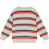 Pullover Multi Stripe Sweater, Grapefruit - Sweaters - 2