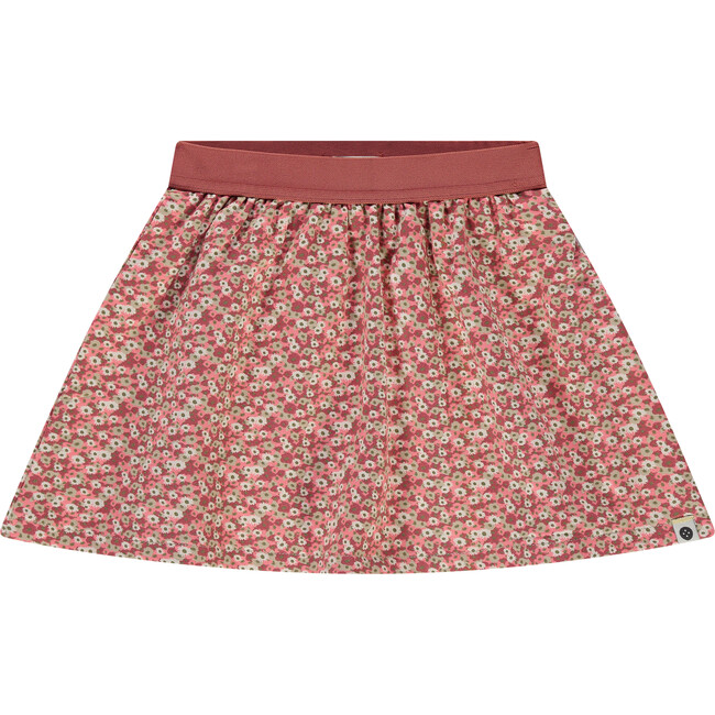 Floral Printed Skirt, Beige