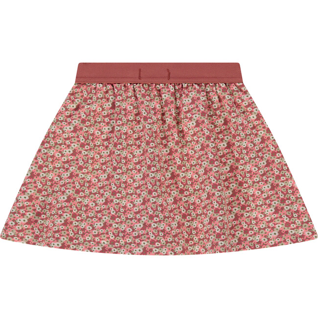 Floral Printed Skirt, Beige