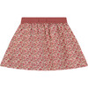 Floral Printed Skirt, Beige - Skirts - 2