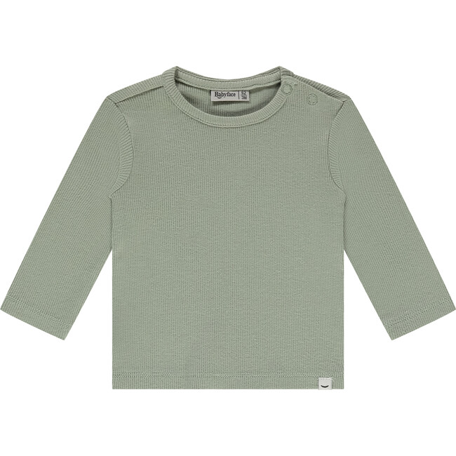 Solid Ribbed Long Sleeve, Pistachio