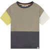Colorblock Short Sleeve T-Shirt, Sand - T-Shirts - 1 - thumbnail