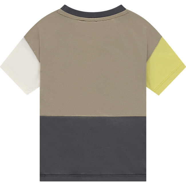 Colorblock Short Sleeve T-Shirt, Sand