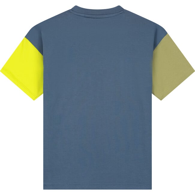 Colorblock Short Sleeve T-Shirt, Water