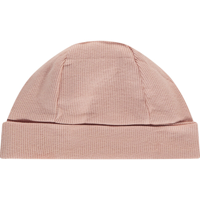 Solid Ribbed Cap, Rose Quartz
