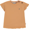 Short Sleeve Lettuce Edge T-Shirt, Dusty Orange - T-Shirts - 1 - thumbnail