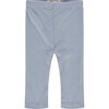 Ribbed Texture Leggings, Light Blue - Pants - 1 - thumbnail